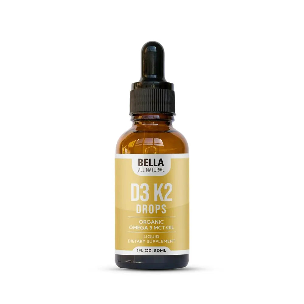 Frasco Bella All Natural D3 K2 Drops Organic