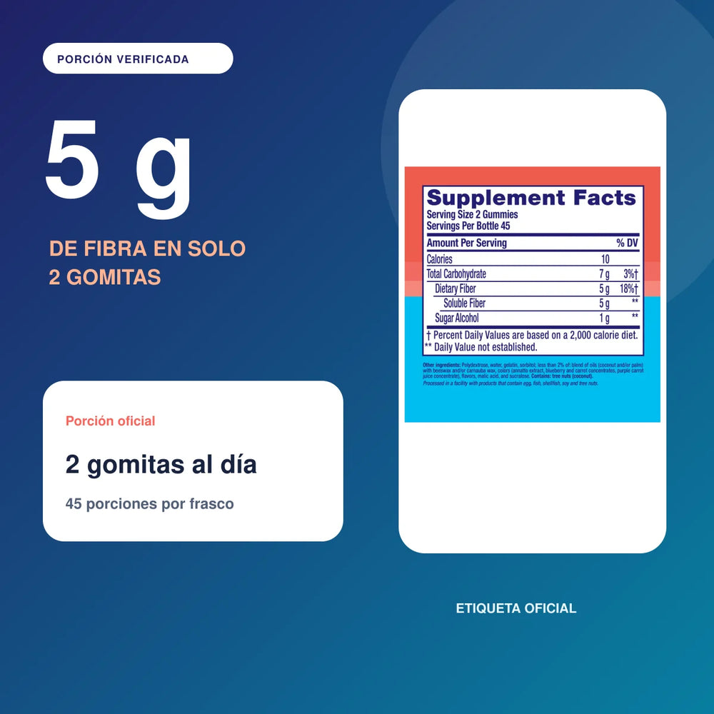 Vitafusion Fiber Well Sugar Free, 90 gomitas