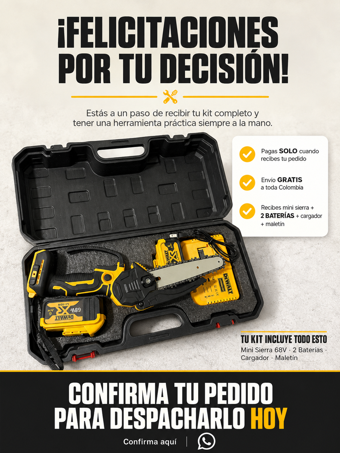 Sierra Dewalt 68 Voltios