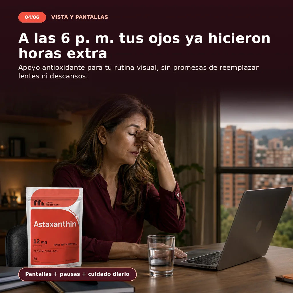 Beneficios de Astaxantina 12 mg