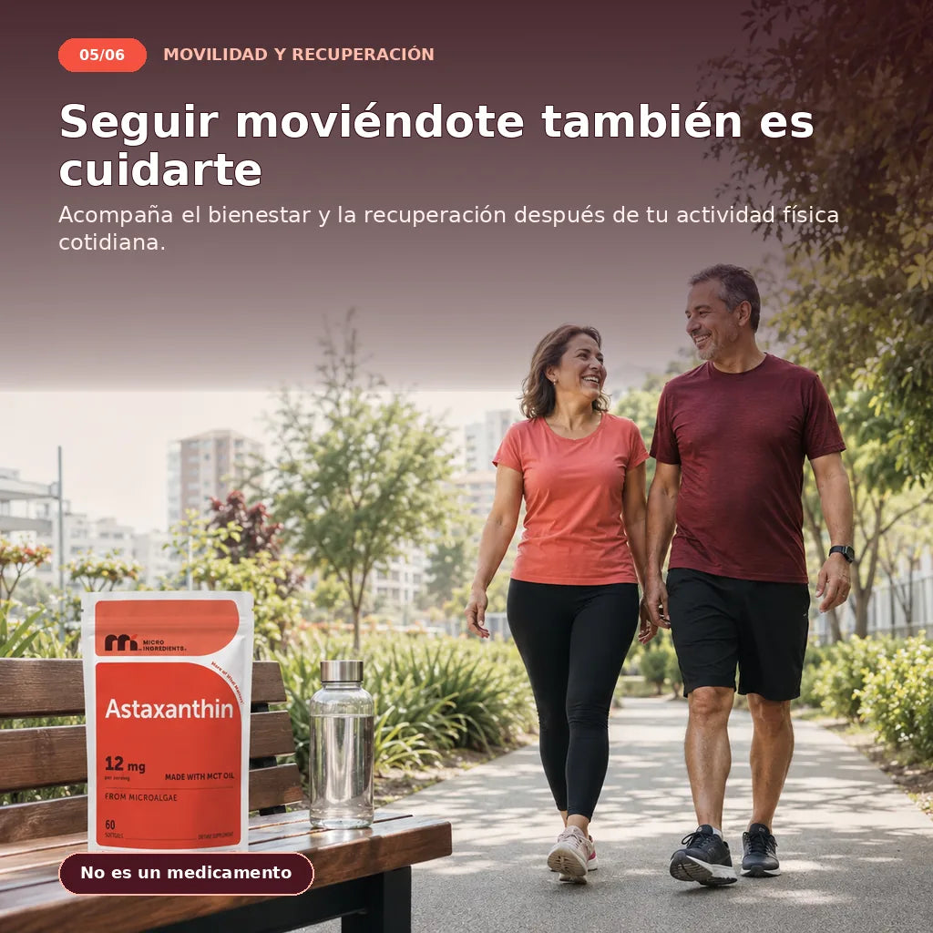 Fórmula con astaxantina de microalga y aceite MCT