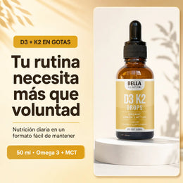 Bella D3 K2 Drops y una rutina nutricional fácil de mantener