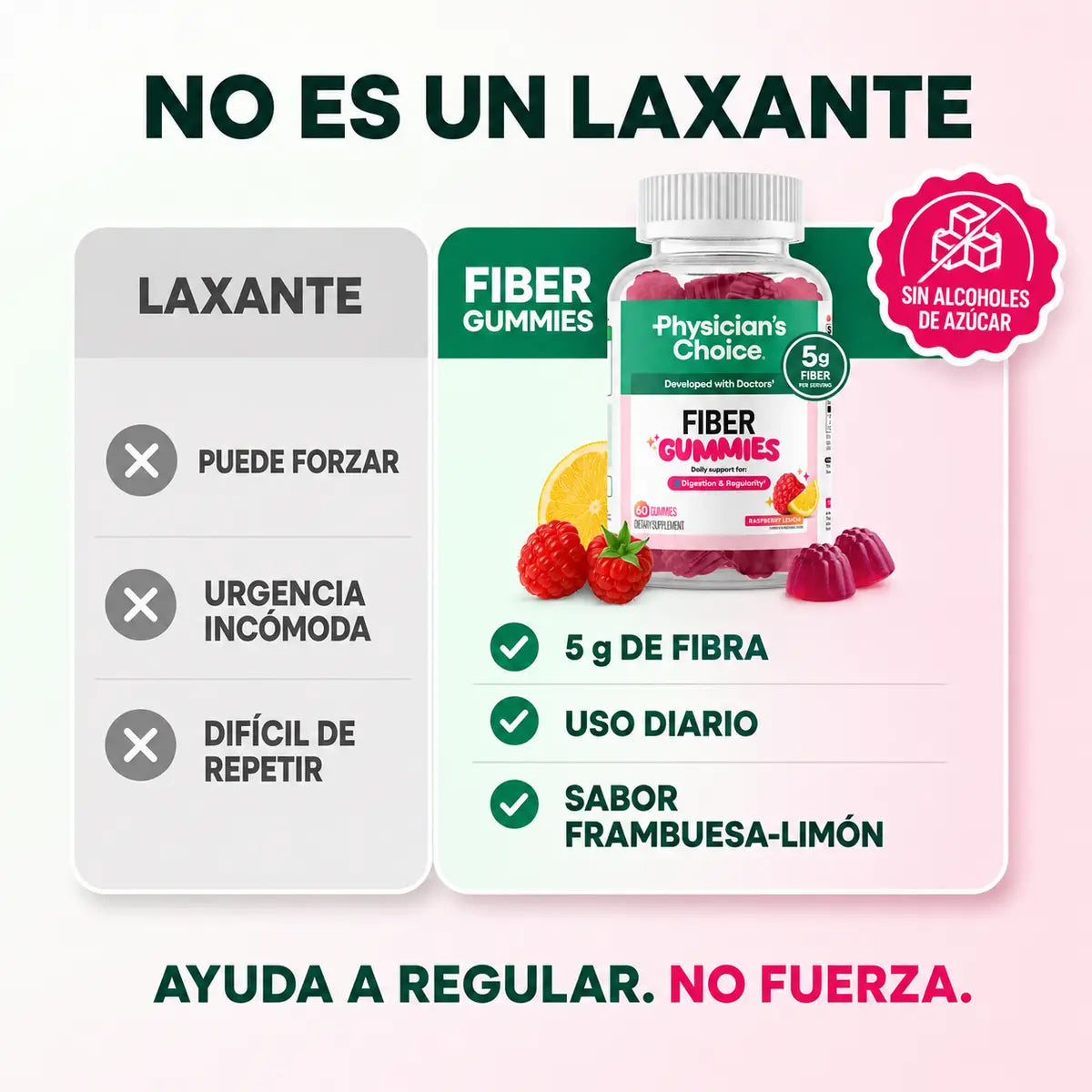 Fibra prebiótica de raíz de achicoria en gomitas