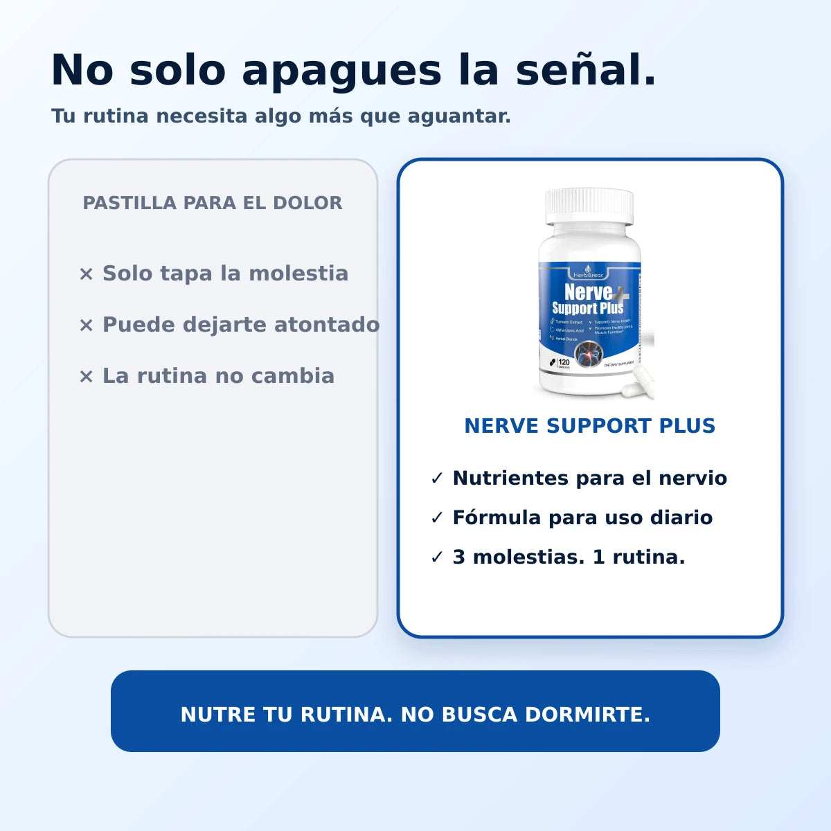 Fórmula multinutriente de Nerve Support Plus
